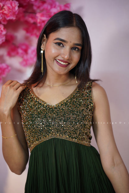 Heavy Worked Two Piece Set Sharara (MSD-156)