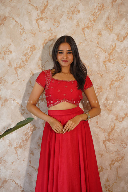 Skirt and Crop Top (MSD-107)