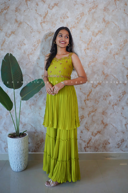 Two Piece Set Sharara (MSD-123)