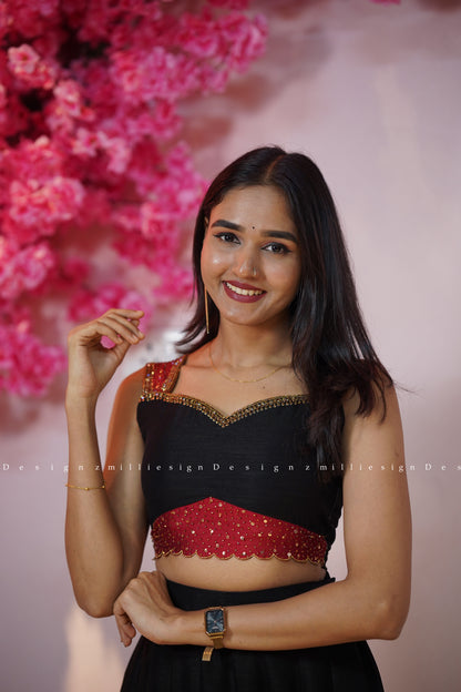 Two Piece Skirt and Crop Top (MSD-149)