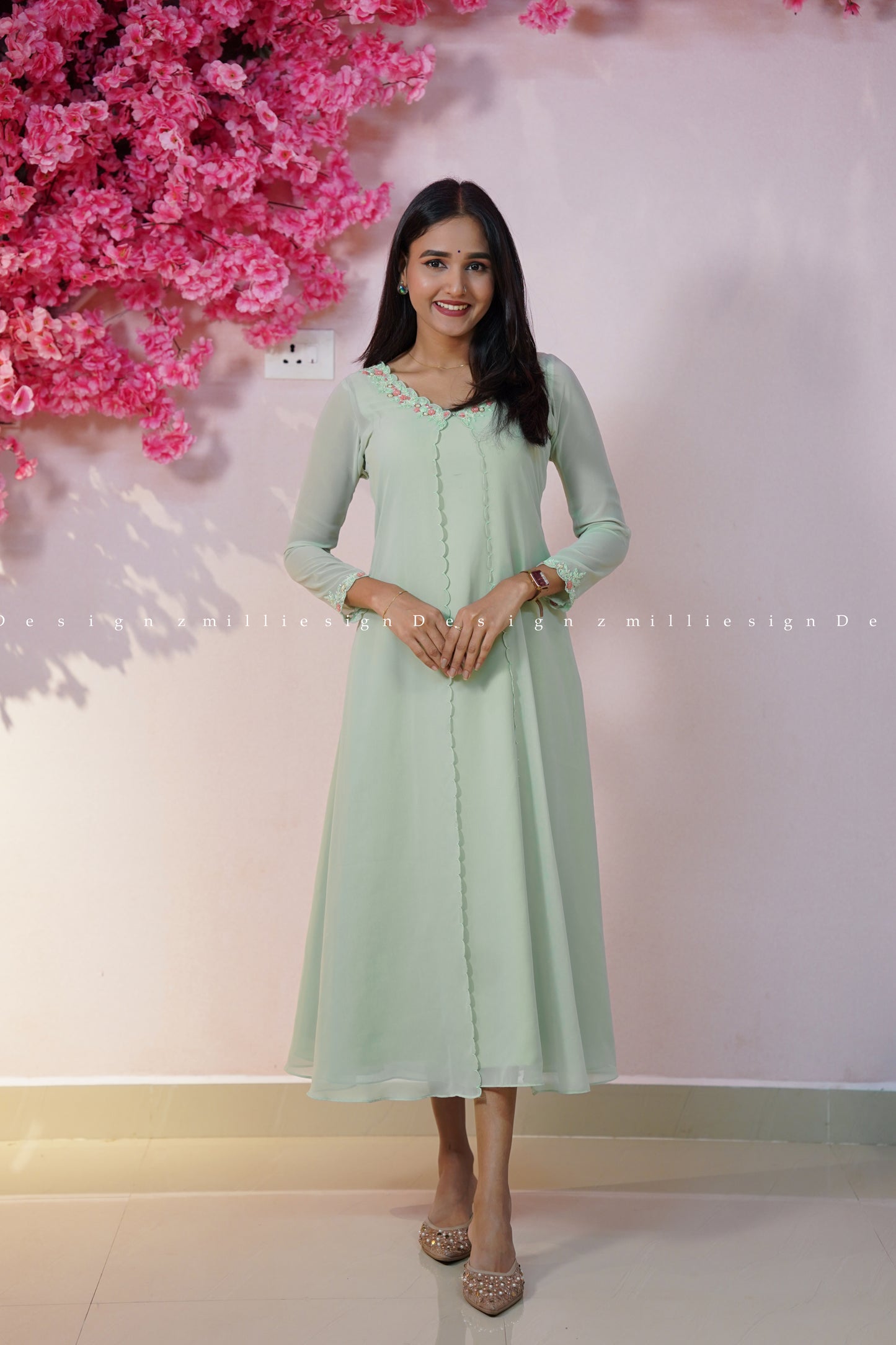 Two Piece Set A-line Top with Jacket (MSD-181)
