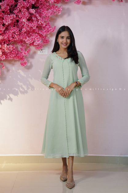 Two Piece Set A-line Top with Jacket (MSD-181)