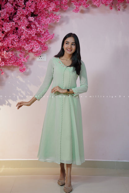 Two Piece Set A-line Top with Jacket (MSD-181)