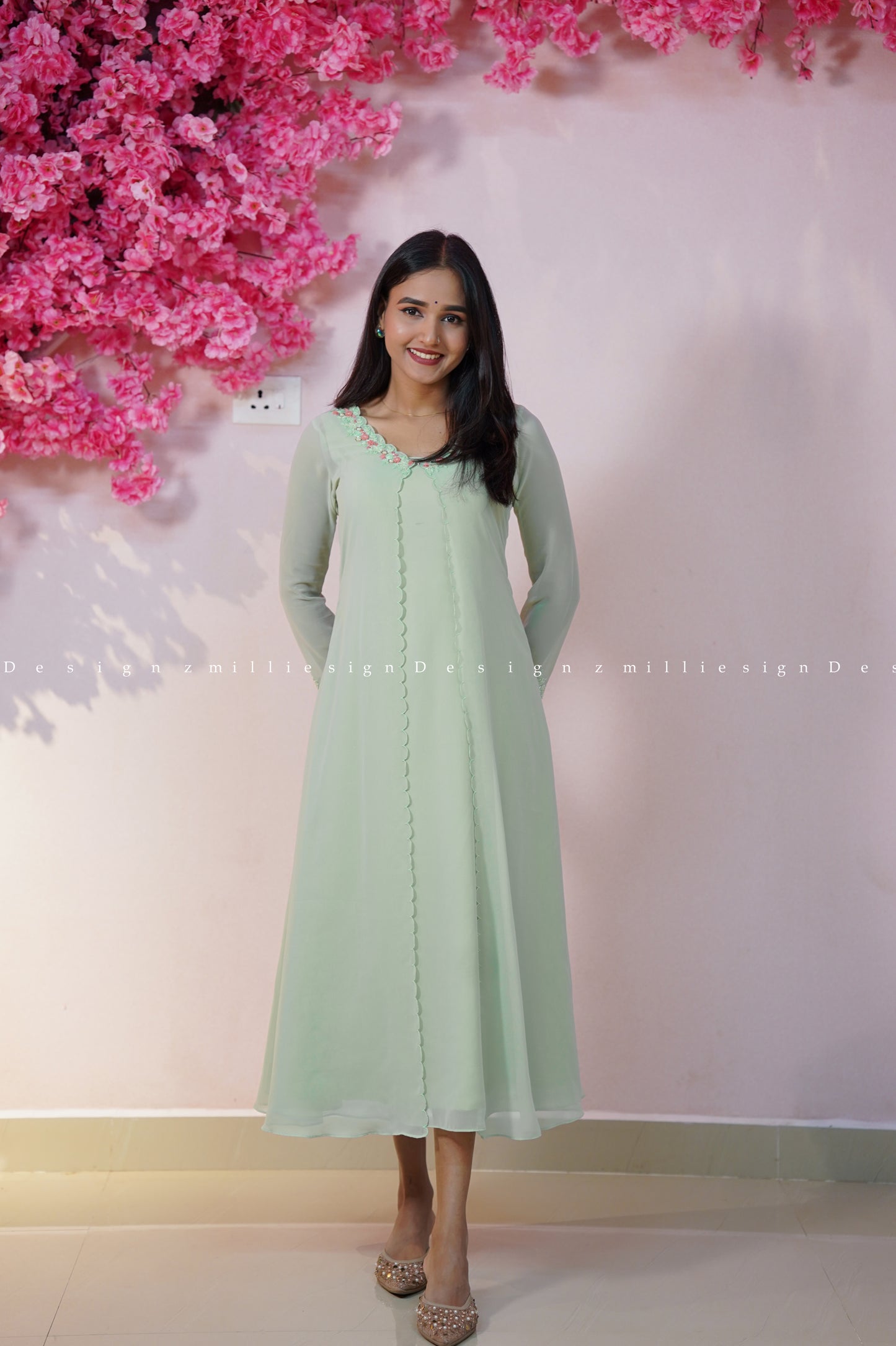 Two Piece Set A-line Top with Jacket (MSD-181)