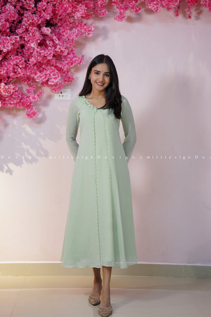 Two Piece Set A-line Top with Jacket (MSD-181)
