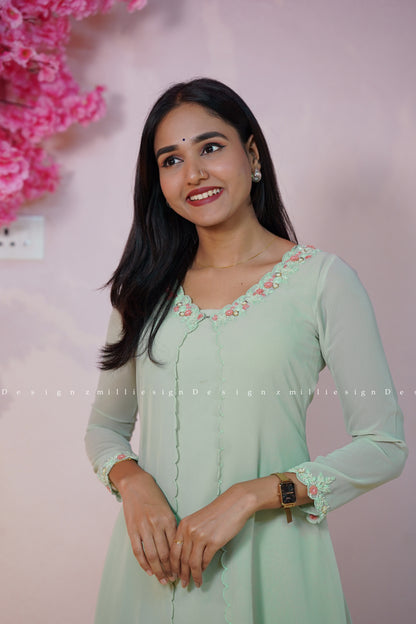 Two Piece Set A-line Top with Jacket (MSD-181)