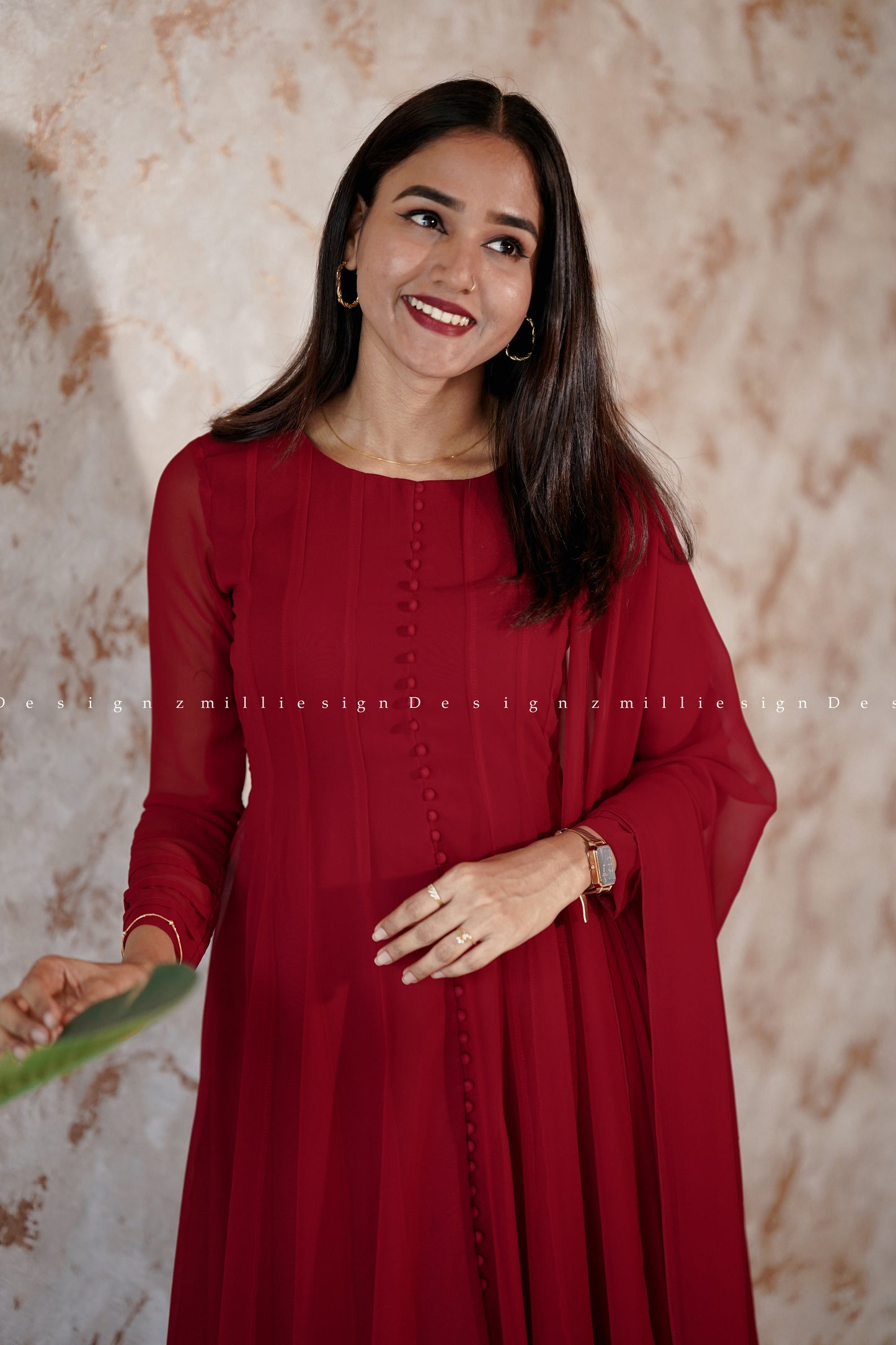 Three Piece Panel Cut Anarkali (MSD-111)