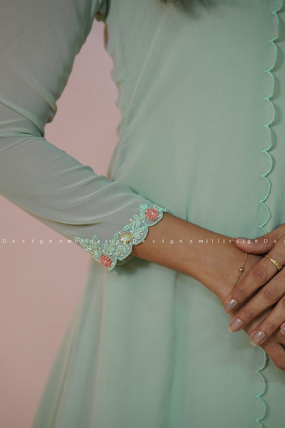 Two Piece Set A-line Top with Jacket (MSD-181)