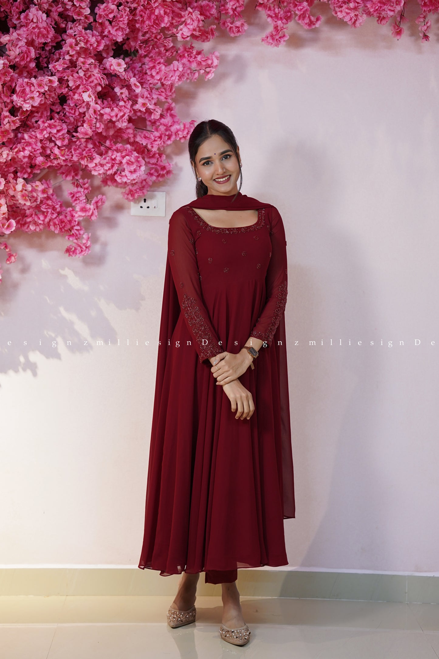 Three Piece Set Anarkali (MSD-182)