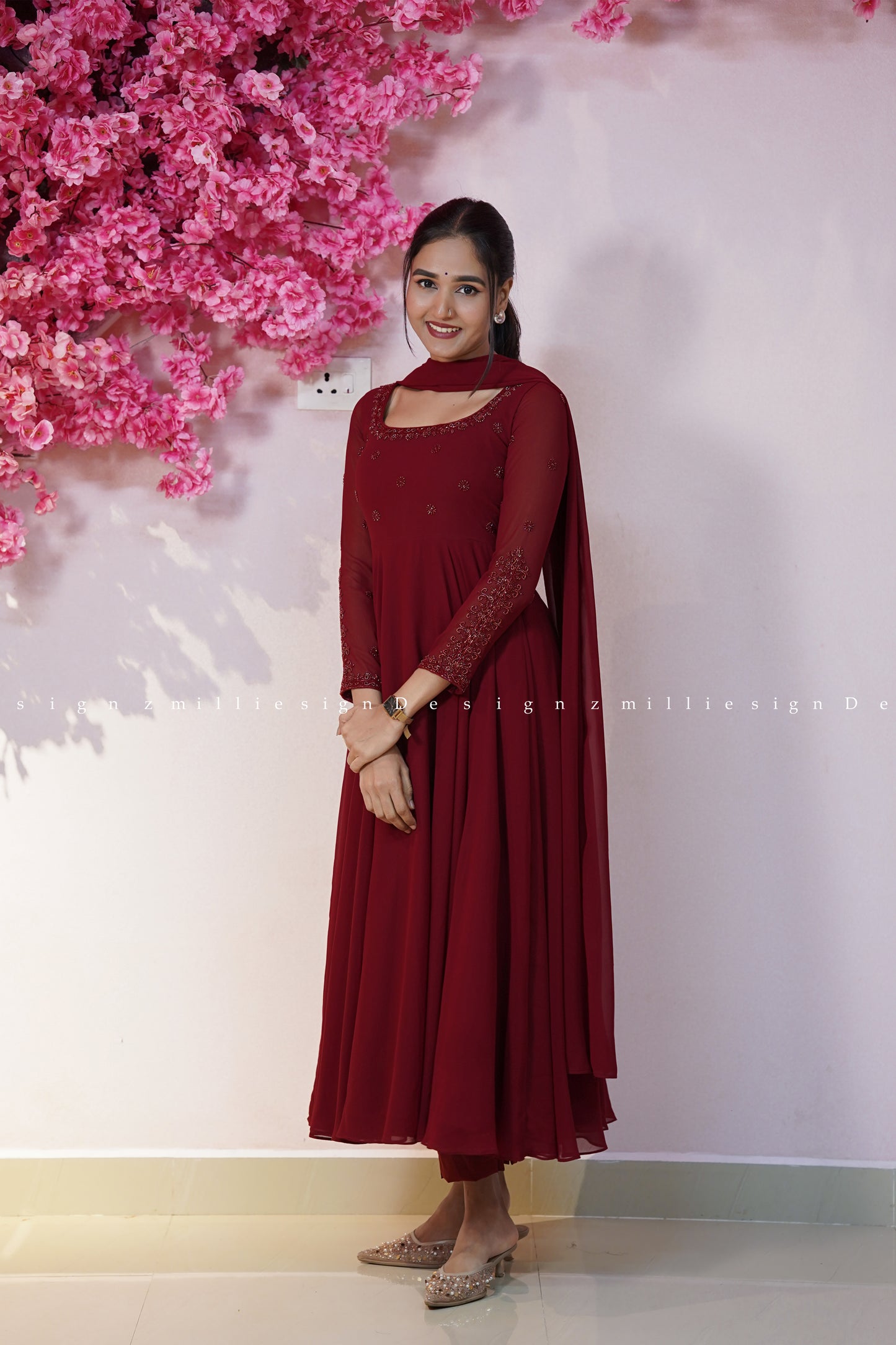 Three Piece Set Anarkali (MSD-182)