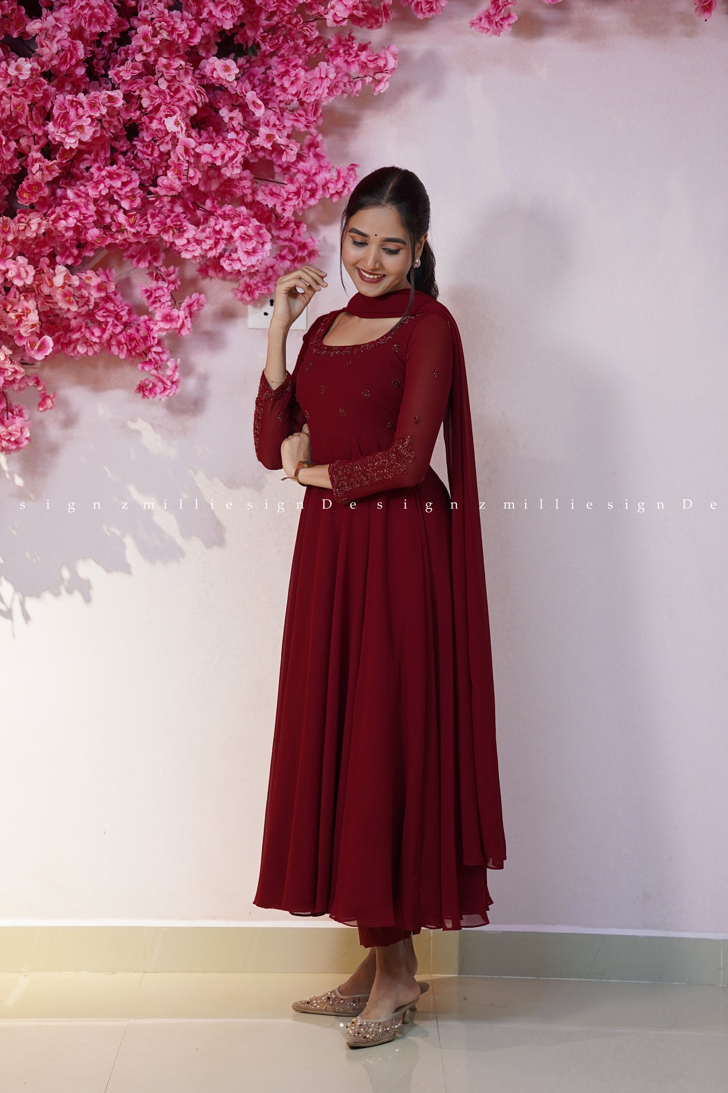 Three Piece Set Anarkali (MSD-182)