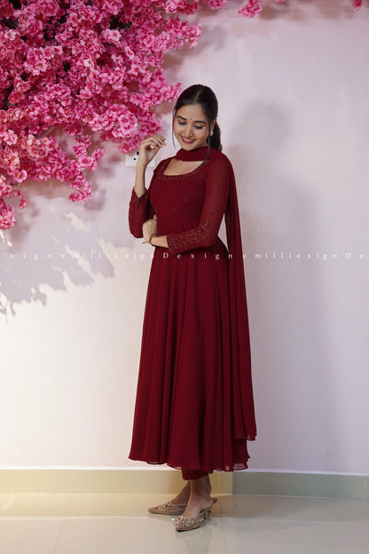 Three Piece Set Anarkali (MSD-182)