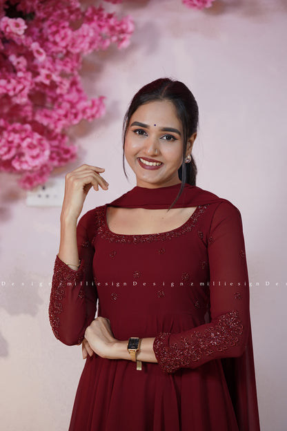 Three Piece Set Anarkali (MSD-182)