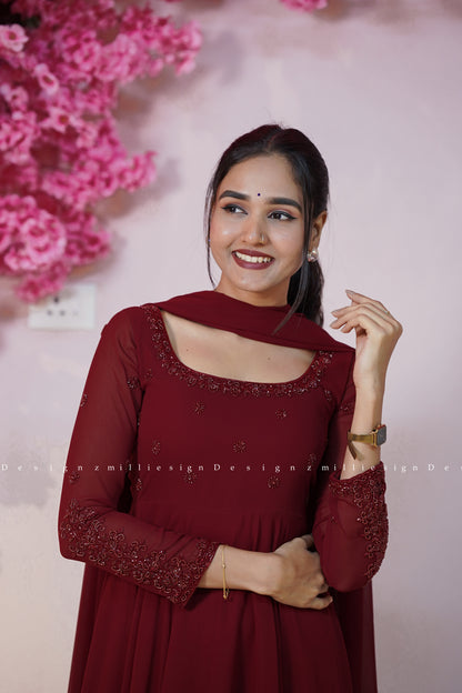 Three Piece Set Anarkali (MSD-182)