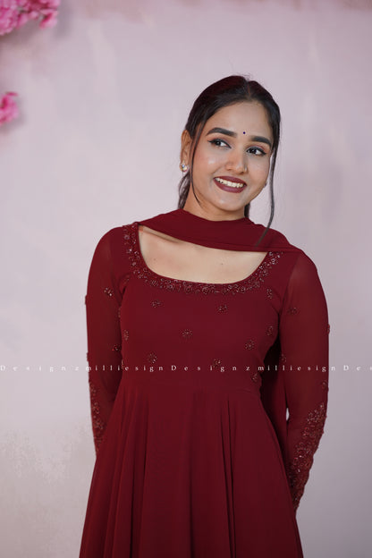 Three Piece Set Anarkali (MSD-182)