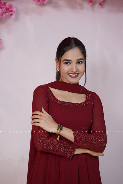Three Piece Set Anarkali (MSD-182)