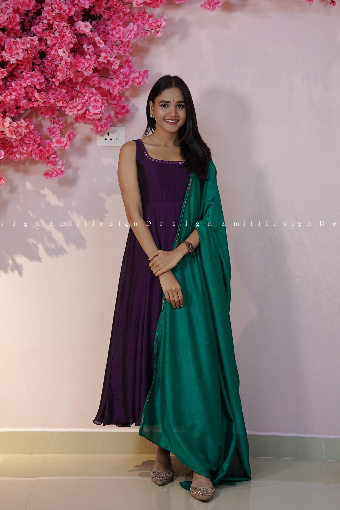 Two Piece Anarkali with Dupatta (MSD-177)