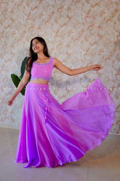 Skirt and Crop Top (MSD-124)