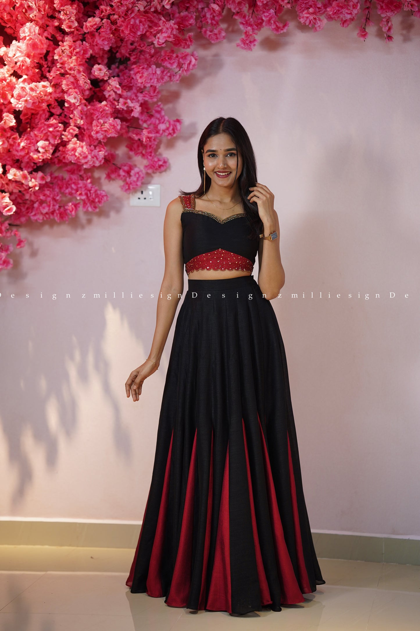 Two Piece Skirt and Crop Top (MSD-149)