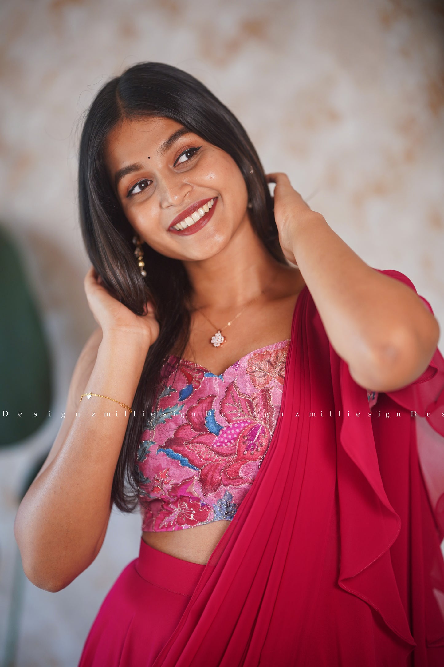 Skirt Crop Top and Dupatta (MSD-138)