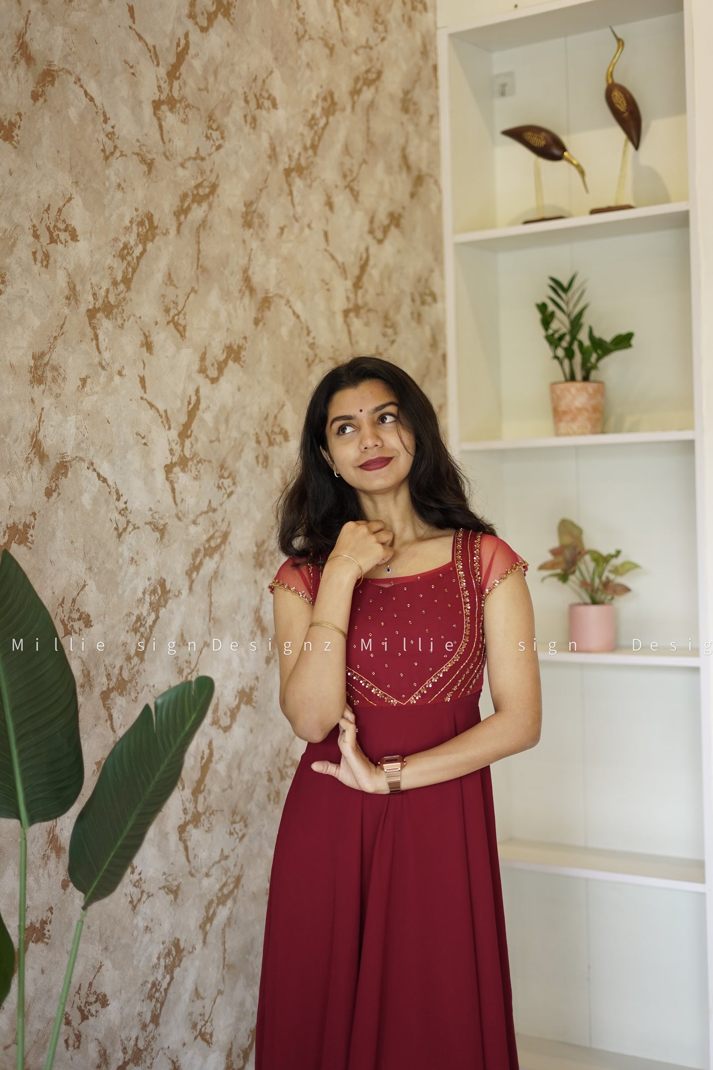 Designer Gown with Handwork Jacket (MSD-04)