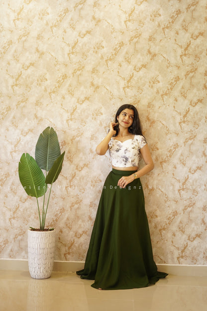 Skirt and Crop Top (MSD-018)