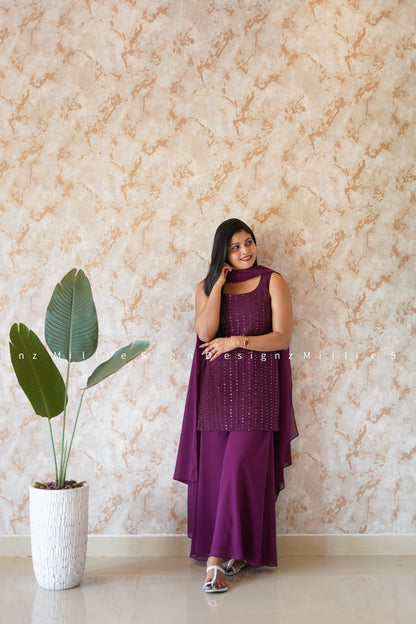 Sharara Three Piece (MSD-056)