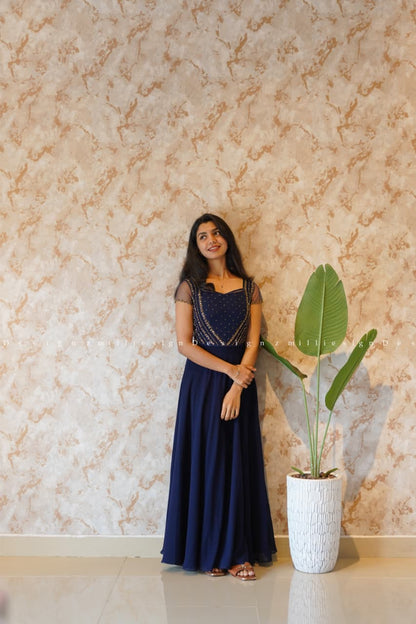 Designer Gown with Handwork Jacket (MSD-090)