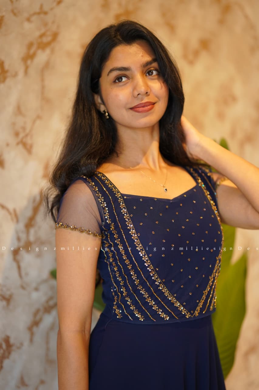 Designer Gown with Handwork Jacket (MSD-090)